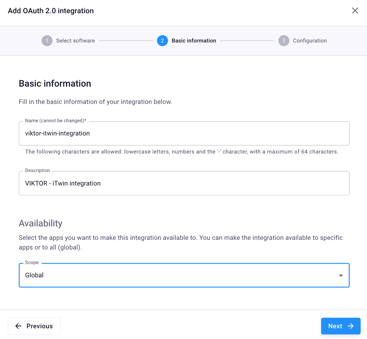 Basic integration information