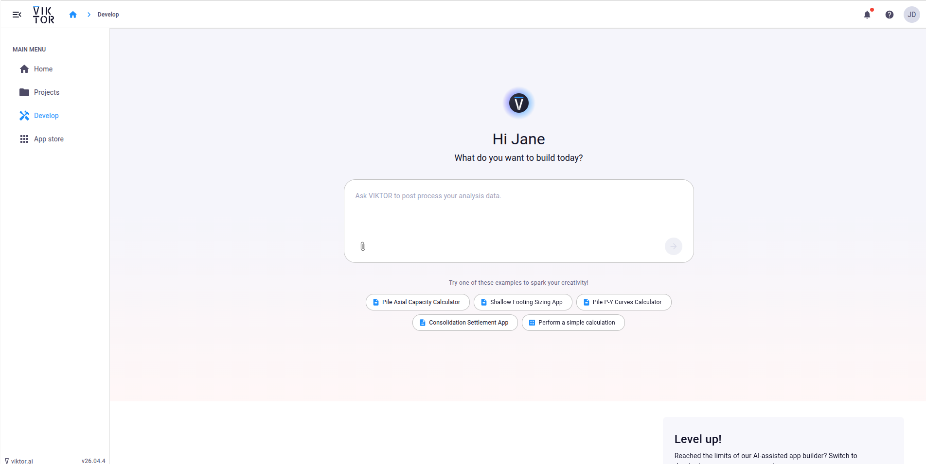 Developer dashboard