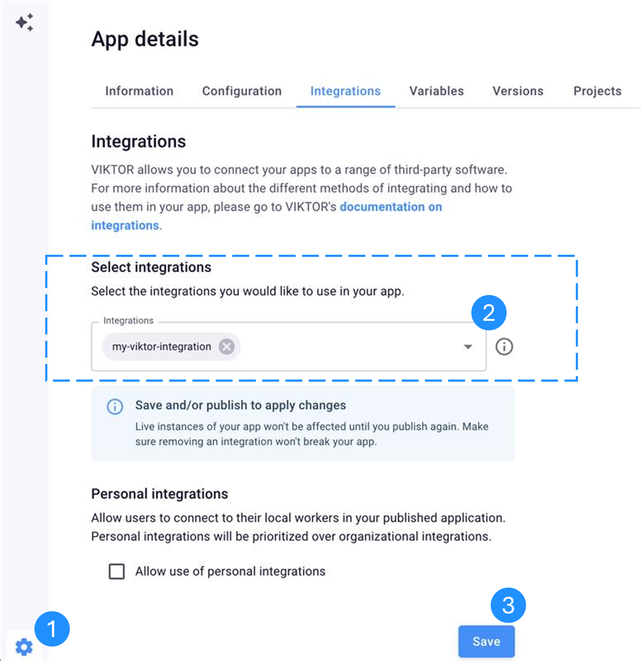 App Builder Integration Configuration